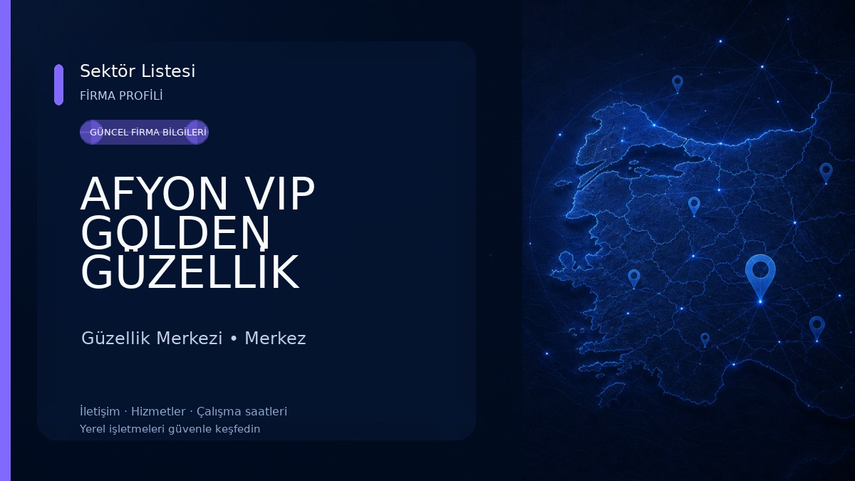 AFYON VIP GOLDEN GÜZELLİK SALONU Güzellik Merkezi
