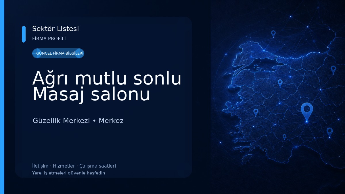 Ağrı mutlu sonlu Masaj salonu Güzellik Merkezi
