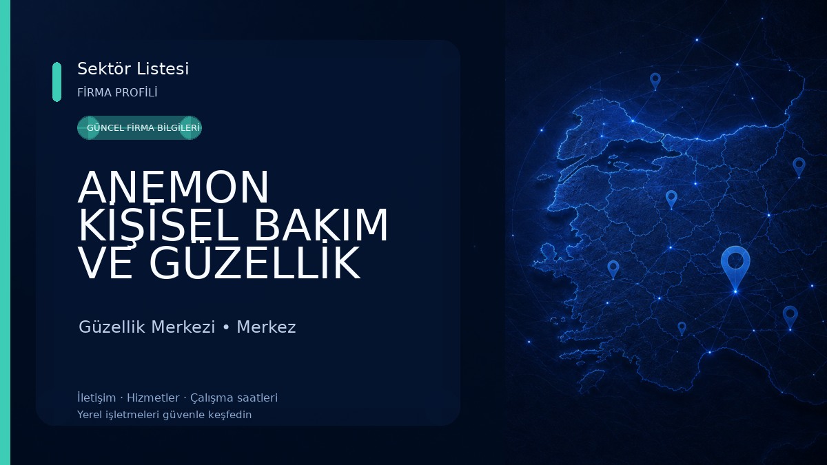 ANEMON KİŞİSEL BAKIM VE GÜZELLİK MERKEZİ Güzellik Merkezi