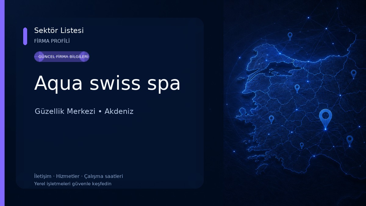 Aqua swiss spa Güzellik Merkezi
