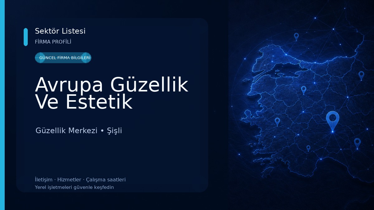 Avrupa Güzellik Ve Estetik Güzellik Merkezi