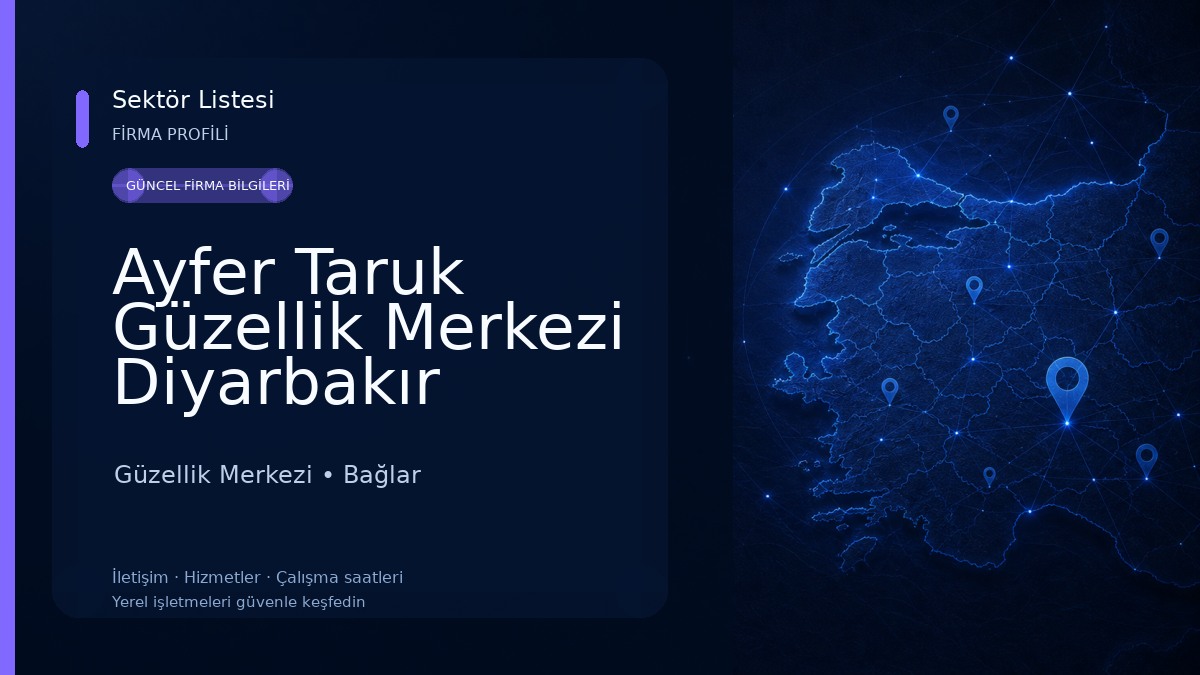 Ayfer Taruk Güzellik Merkezi Diyarbakır Güzellik Merkezi