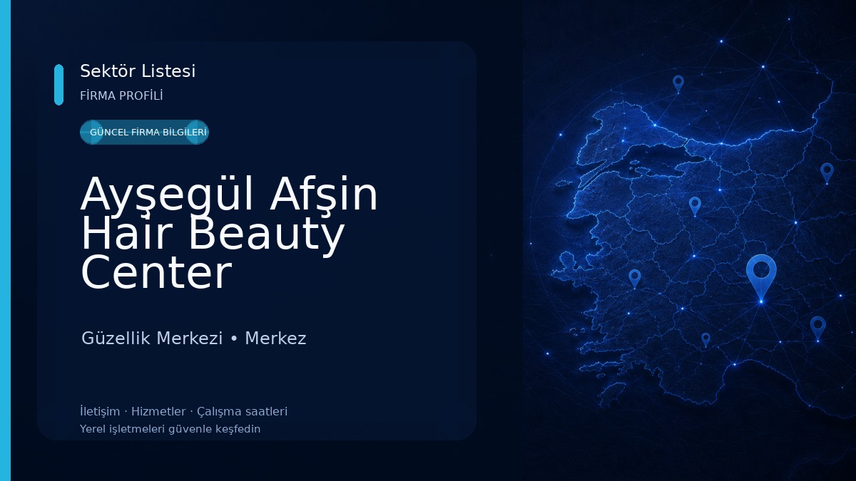 Ayşegül Afşin Hair Beauty Center Güzellik Merkezi