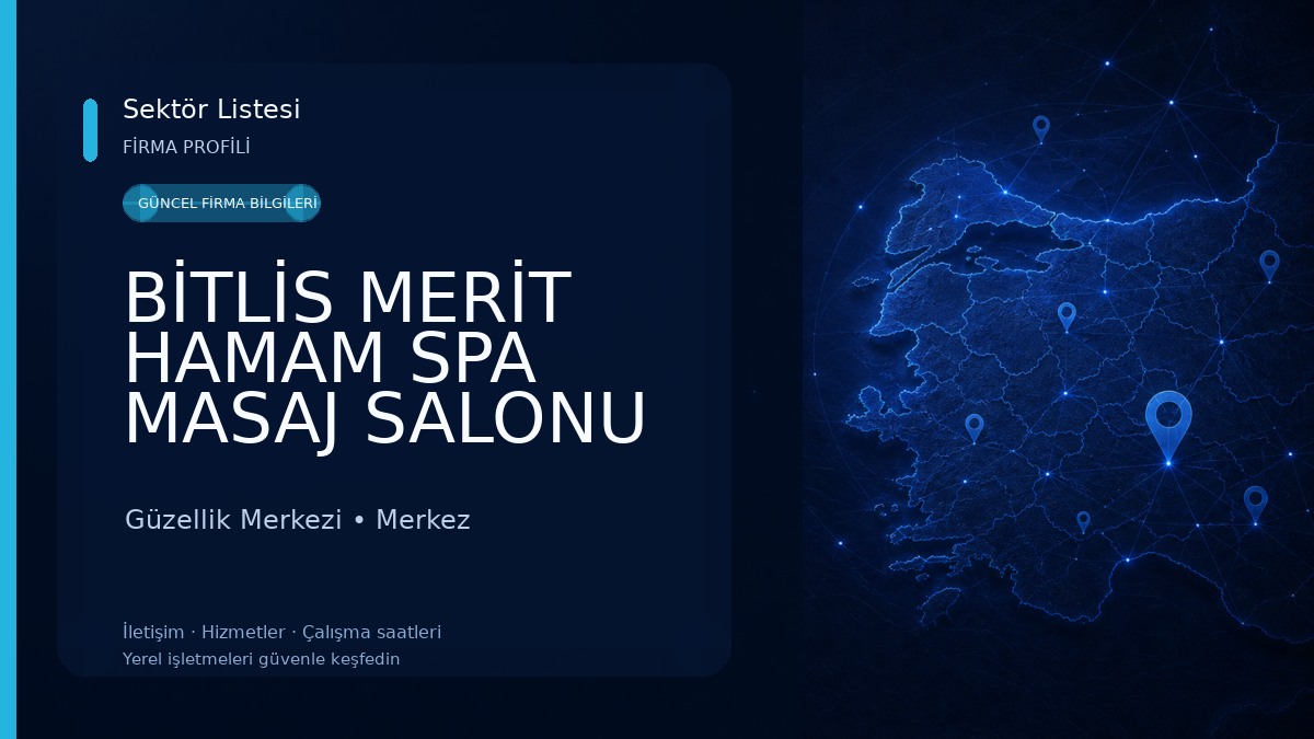BİTLİS MERİT HAMAM SPA MASAJ SALONU Güzellik Merkezi
