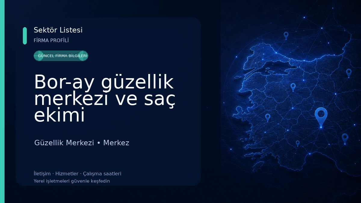 Bor-ay güzellik merkezi ve saç ekimi Güzellik Merkezi