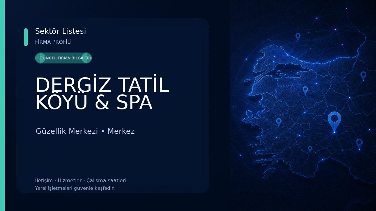 DERGİZ TATİL KÖYÜ & SPA Güzellik Merkezi