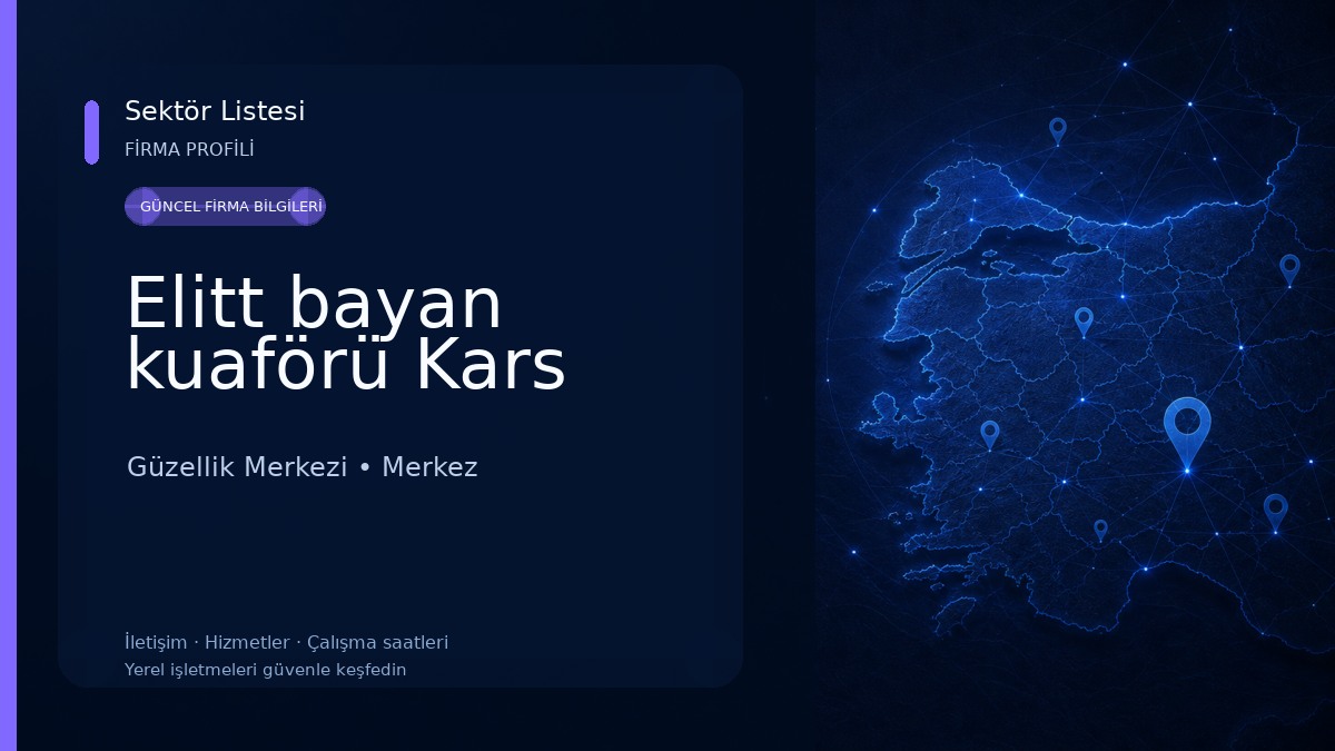 Elitt bayan kuaförü Kars Güzellik Merkezi