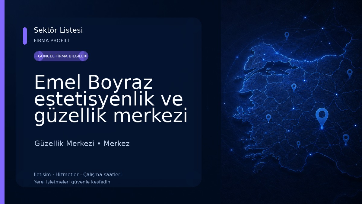 Emel Boyraz estetisyenlik ve güzellik merkezi Güzellik Merkezi