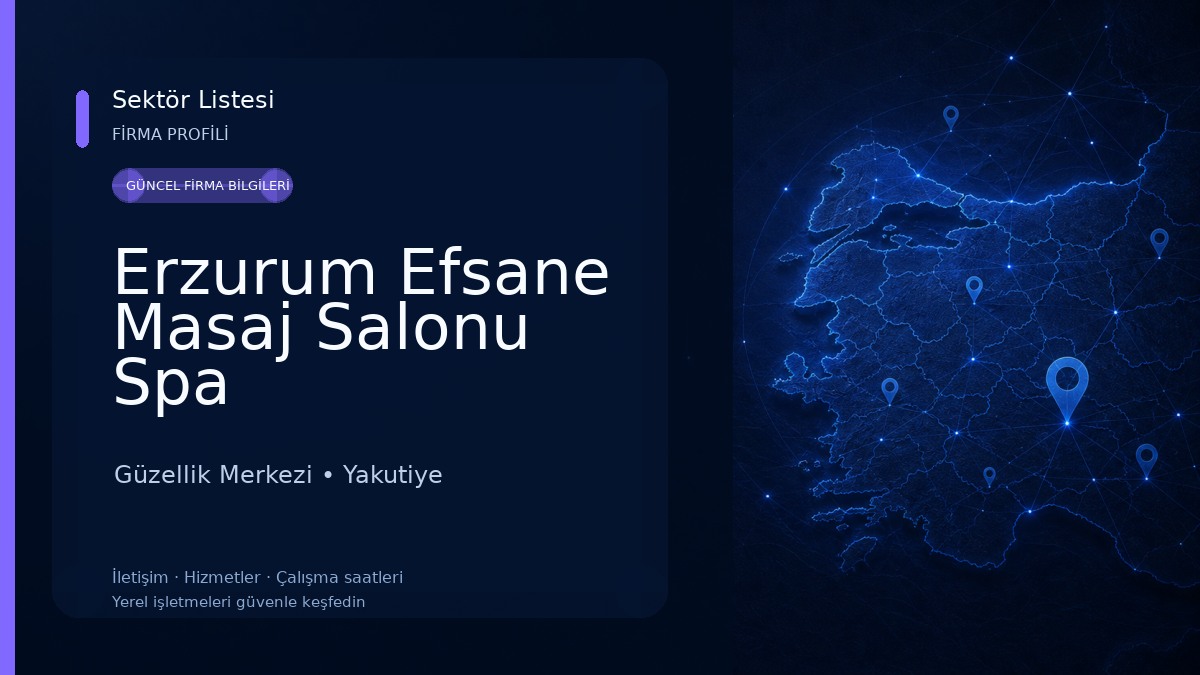 Erzurum Efsane Masaj Salonu Spa Güzellik Merkezi