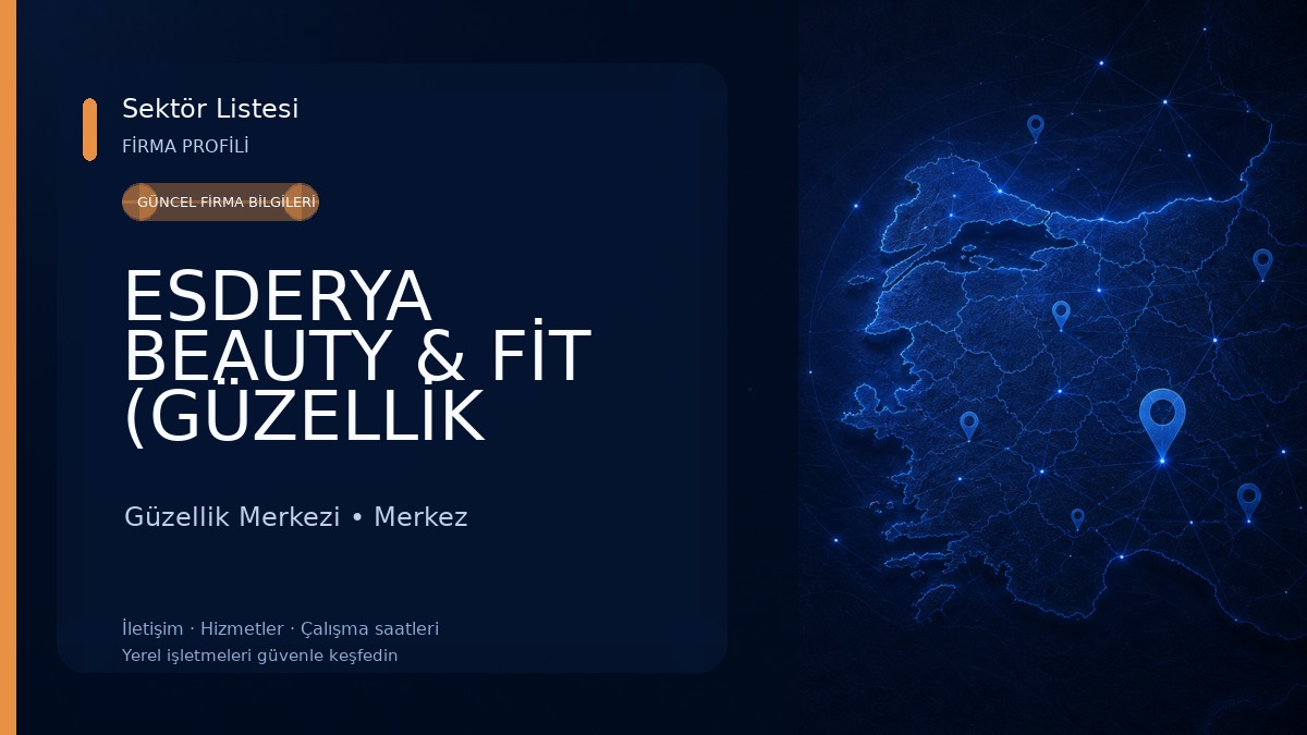 ESDERYA BEAUTY & FİT (GÜZELLİK SALONU) Güzellik Merkezi