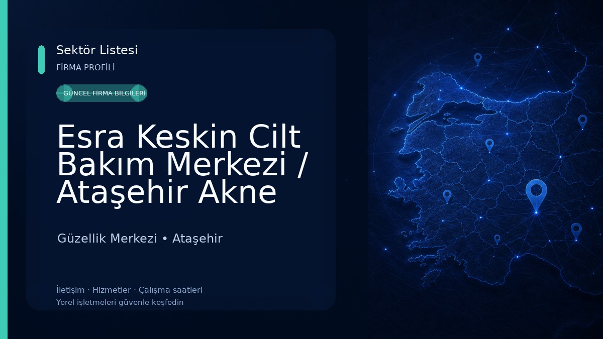 Esra Keskin Cilt Bakım Merkezi / Ataşehir Akne Tedavisi / Hydrafacial / TMC / Anti Aging / Cilt Bakımı Güzellik Merkezi