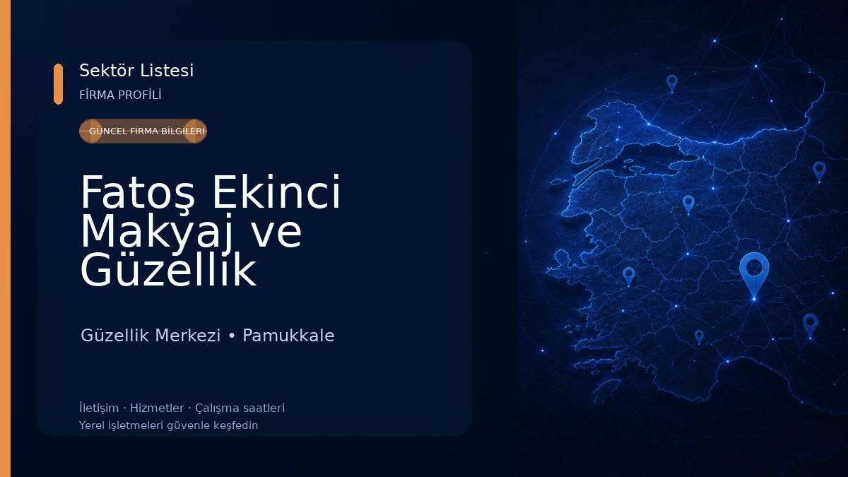 Fatoş Ekinci Makyaj ve Güzellik Stüdyosu Güzellik Merkezi