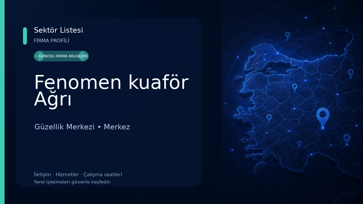 Fenomen kuaför Ağrı Güzellik Merkezi