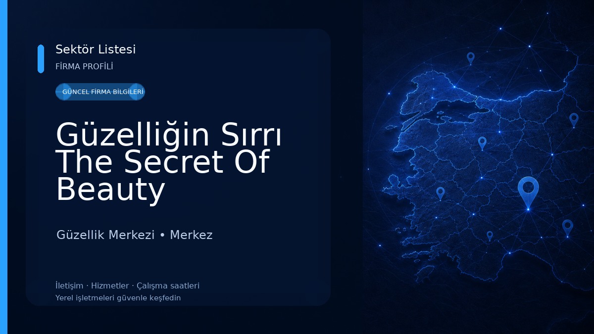 Güzelliğin Sırrı The Secret Of Beauty