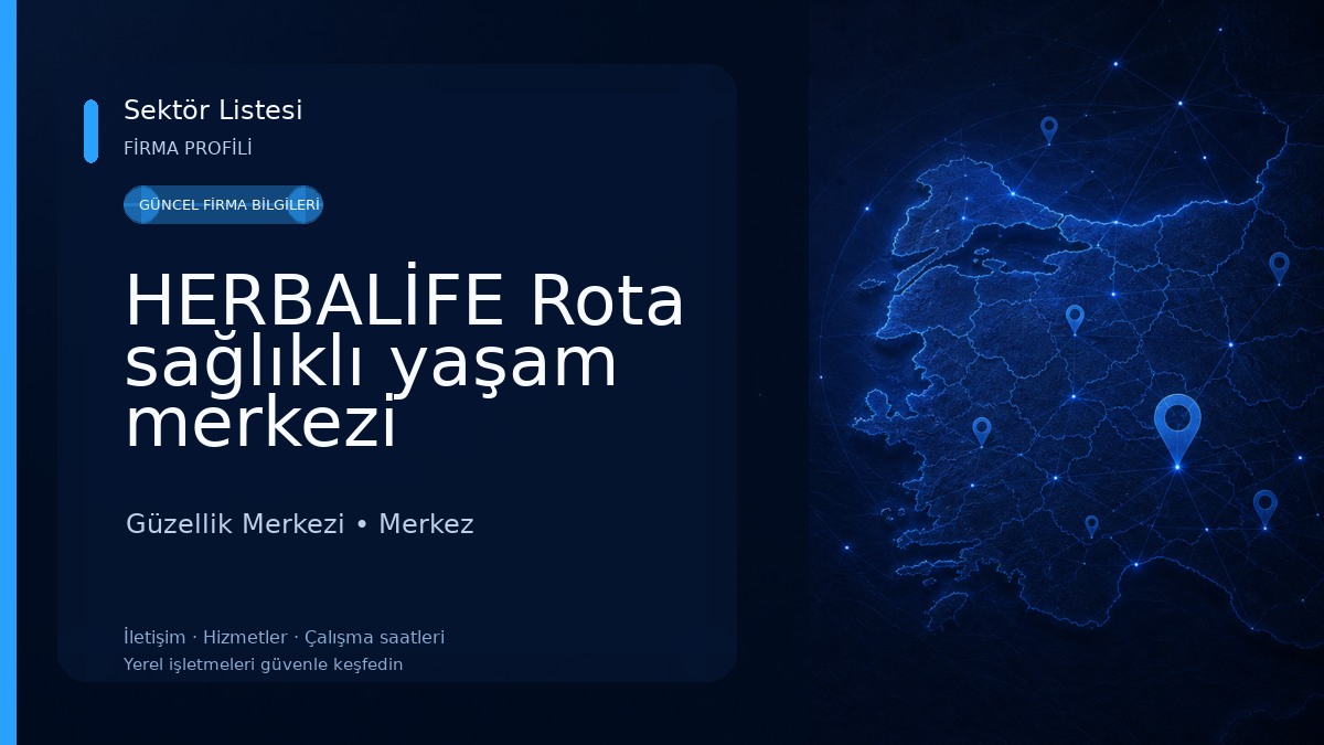 HERBALİFE Rota sağlıklı yaşam merkezi Güzellik Merkezi