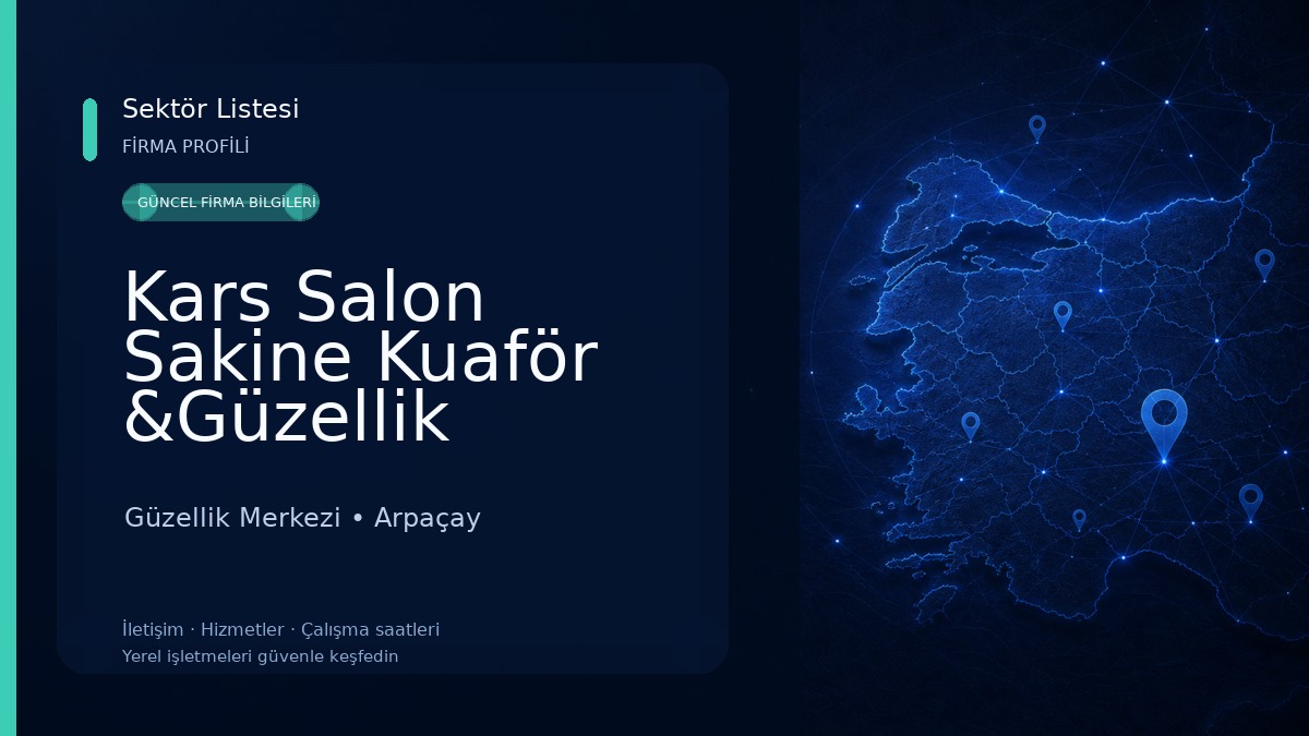 Kars Salon Sakine Kuaför &Güzellik Salonu Güzellik Merkezi