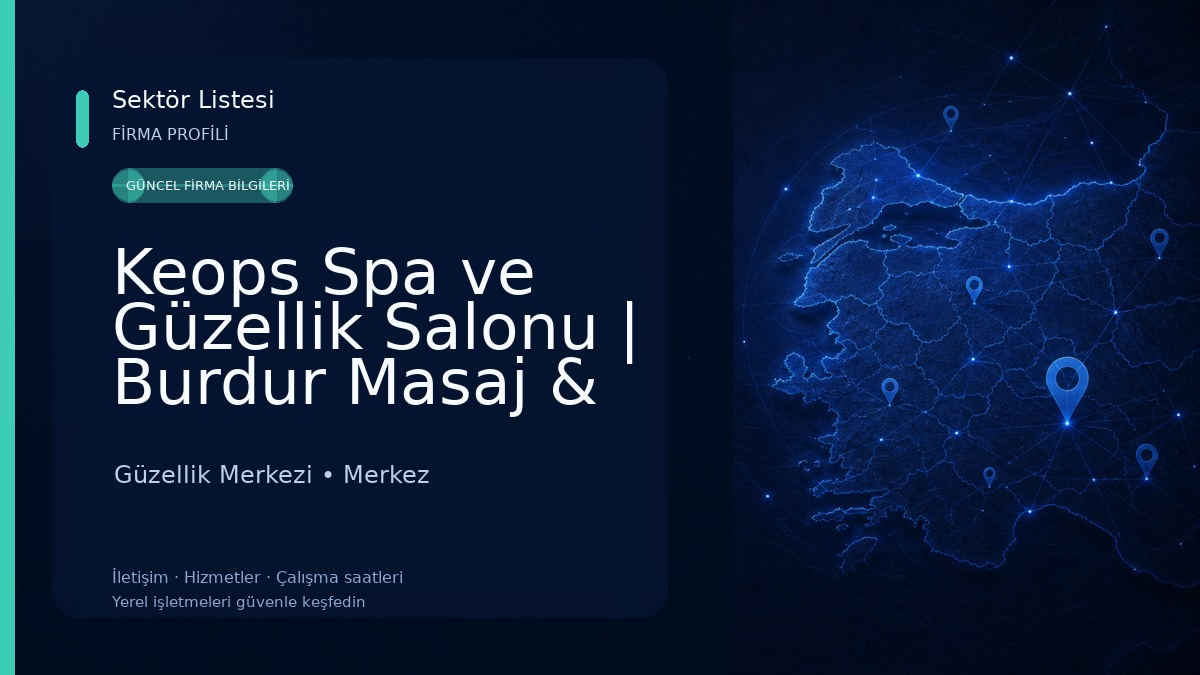Keops Spa ve Güzellik Salonu | Burdur Masaj & Spa Güzellik Merkezi