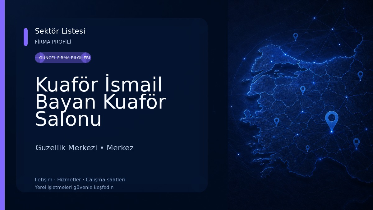 Kuaför İsmail Bayan Kuaför Salonu