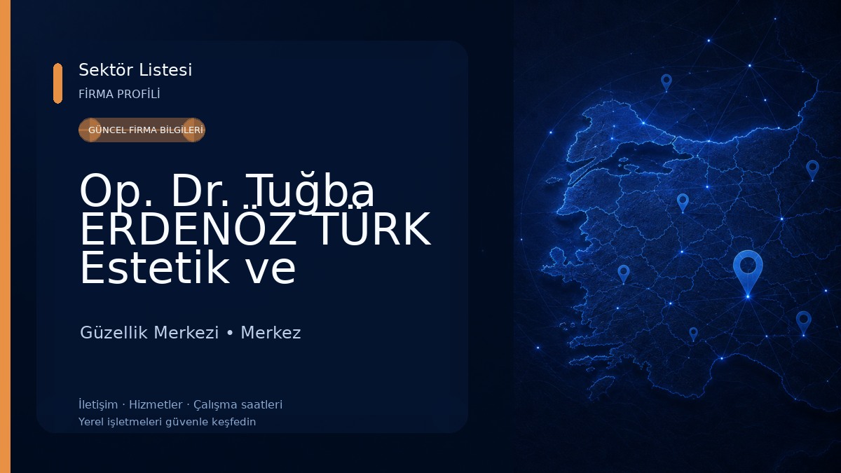 Op. Dr. Tuğba ERDENÖZ TÜRK Estetik ve Plastik Cerrahi Uzmanı