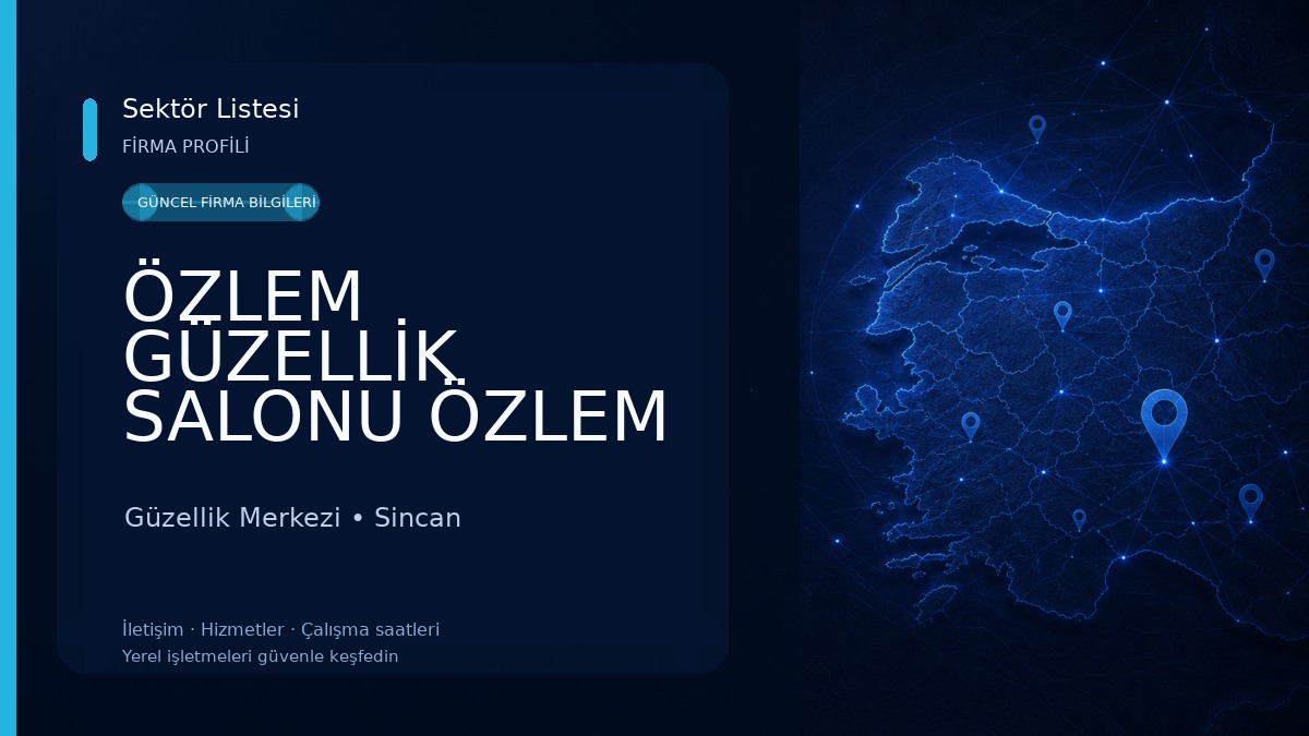 ÖZLEM GÜZELLİK SALONU ÖZLEM GÜLEÇ YILMAZ Güzellik Merkezi