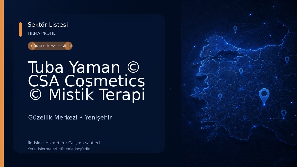 Tuba Yaman © CSA Cosmetics © Mistik Terapi