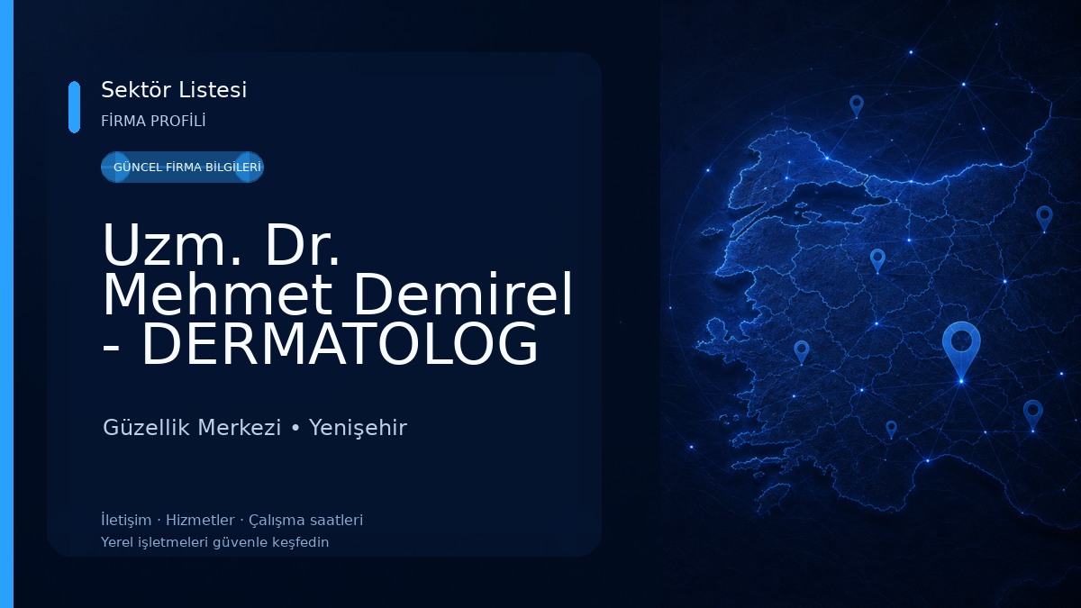 Uzm. Dr. Mehmet Demirel - DERMATOLOG (Mersin Botoks, Mersin Botoks Fiyatları, Mersin Lazer Epilasyon, Mersin Dolgu) Güzellik Merkezi