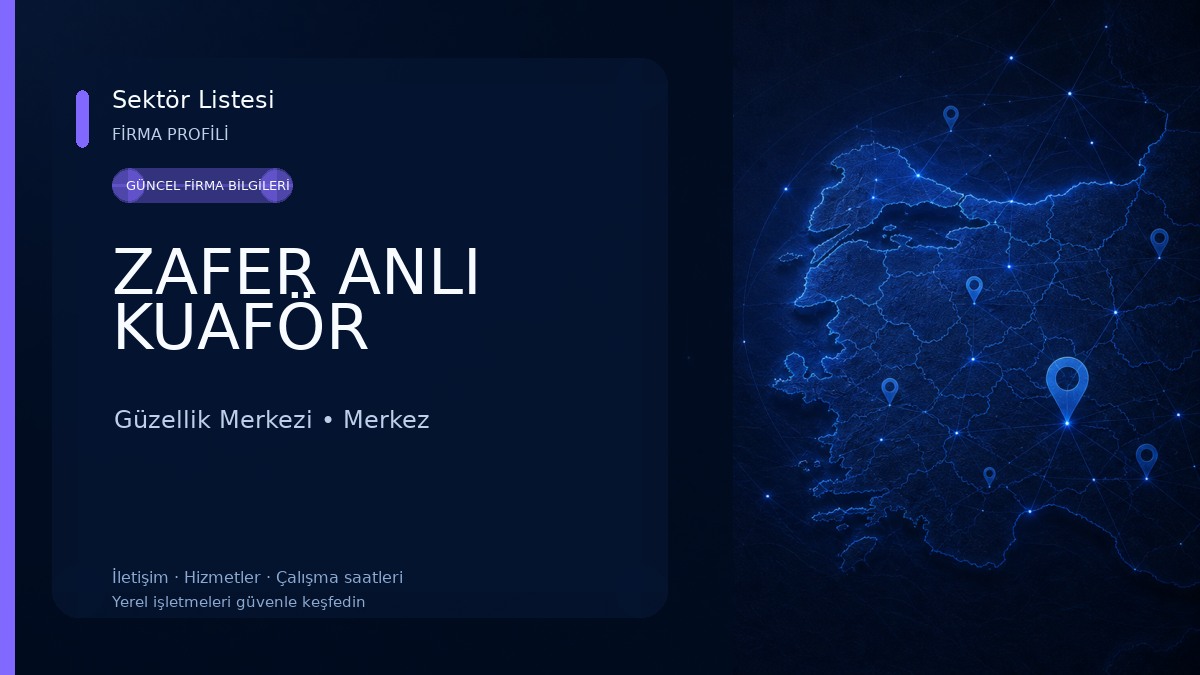ZAFER ANLI KUAFÖR